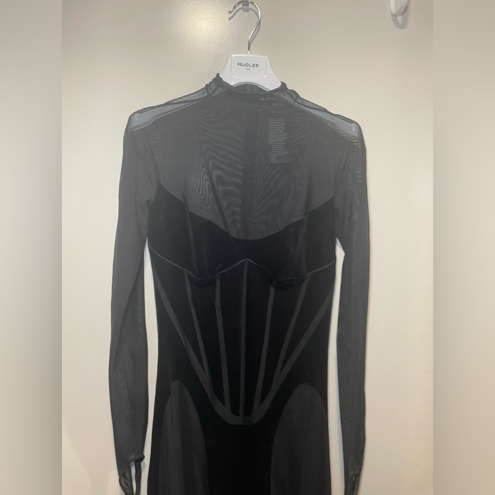 Mugler Black Sheer Jumpsuit - Picture 8 of 15